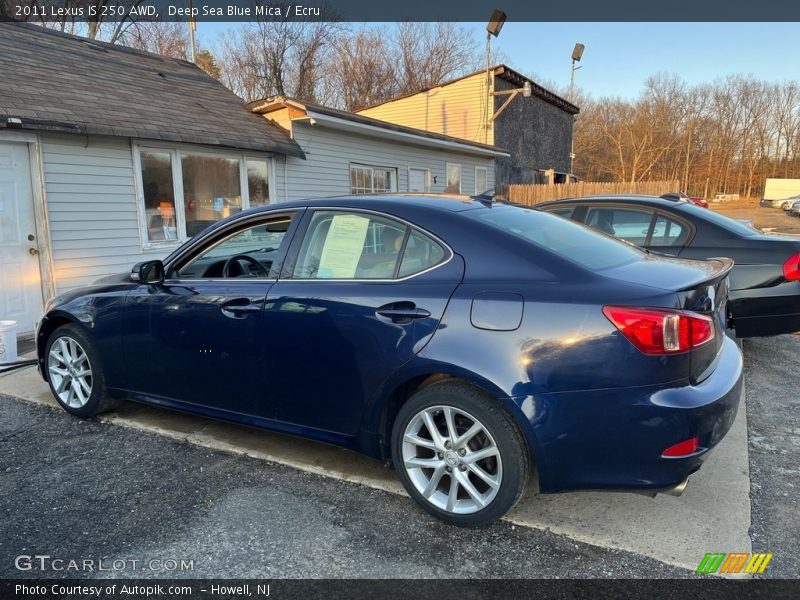 Deep Sea Blue Mica / Ecru 2011 Lexus IS 250 AWD