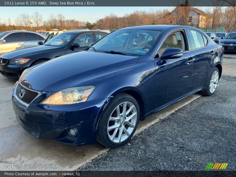 Deep Sea Blue Mica / Ecru 2011 Lexus IS 250 AWD