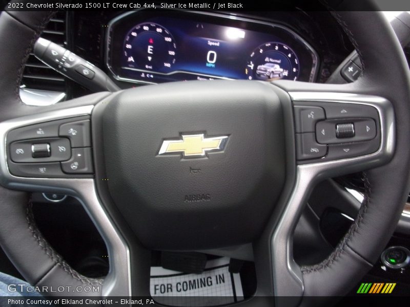 Silver Ice Metallic / Jet Black 2022 Chevrolet Silverado 1500 LT Crew Cab 4x4