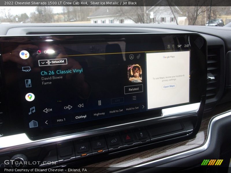Silver Ice Metallic / Jet Black 2022 Chevrolet Silverado 1500 LT Crew Cab 4x4