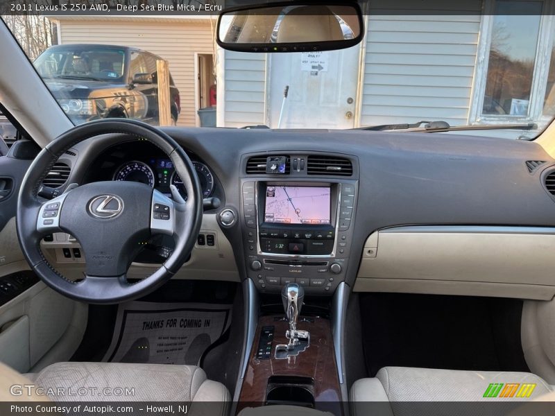 Deep Sea Blue Mica / Ecru 2011 Lexus IS 250 AWD