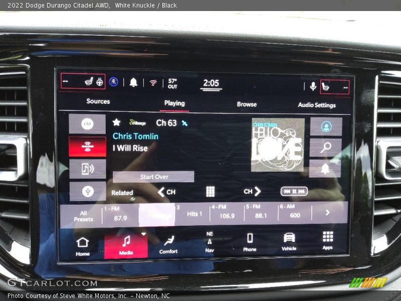 Controls of 2022 Durango Citadel AWD