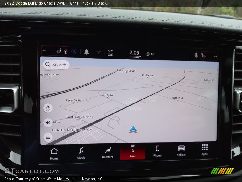 Navigation of 2022 Durango Citadel AWD