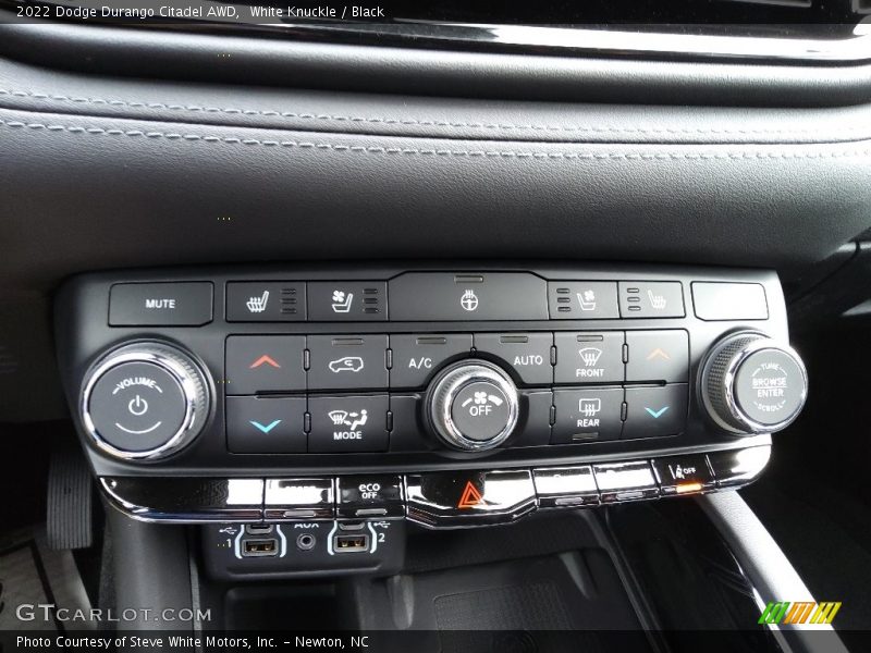 Controls of 2022 Durango Citadel AWD