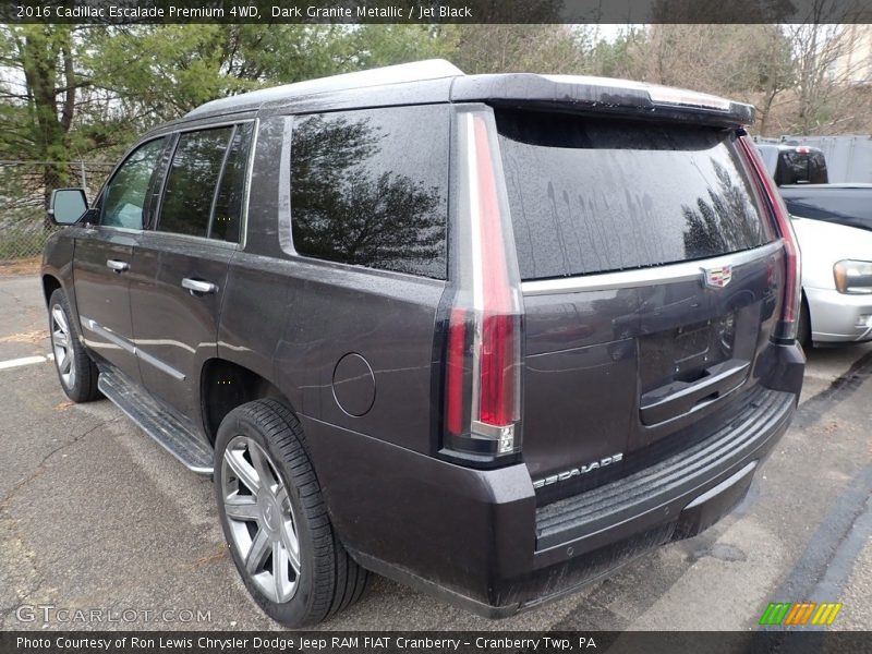 Dark Granite Metallic / Jet Black 2016 Cadillac Escalade Premium 4WD