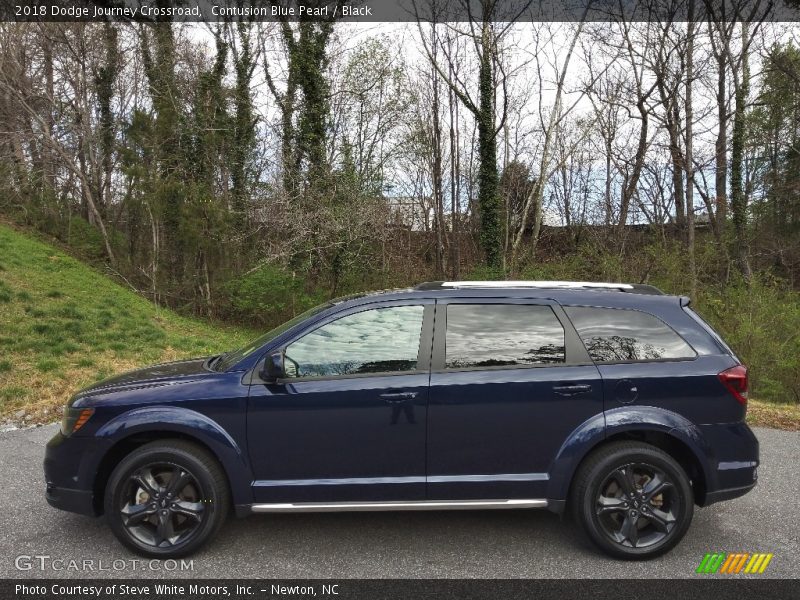 Contusion Blue Pearl / Black 2018 Dodge Journey Crossroad