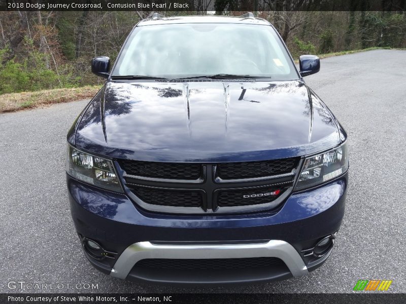 Contusion Blue Pearl / Black 2018 Dodge Journey Crossroad