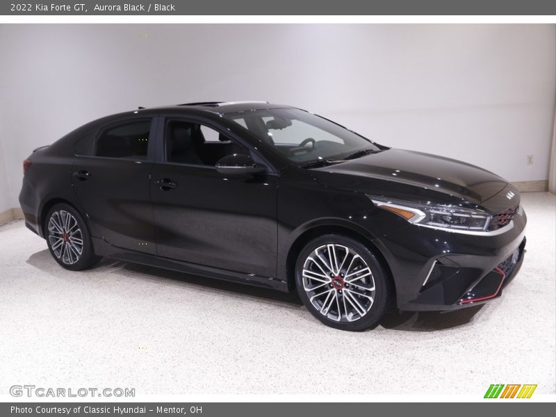 Aurora Black / Black 2022 Kia Forte GT