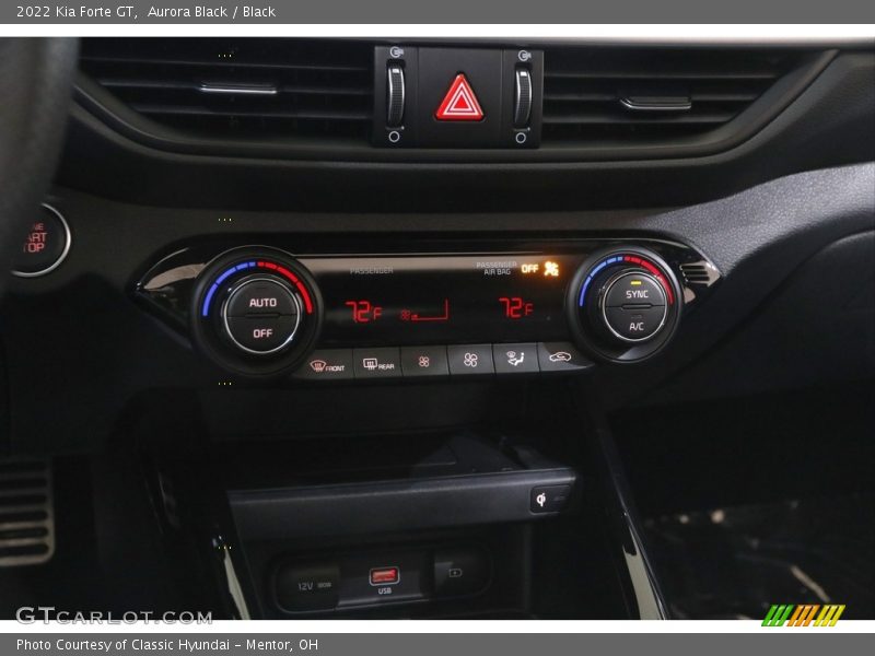 Aurora Black / Black 2022 Kia Forte GT