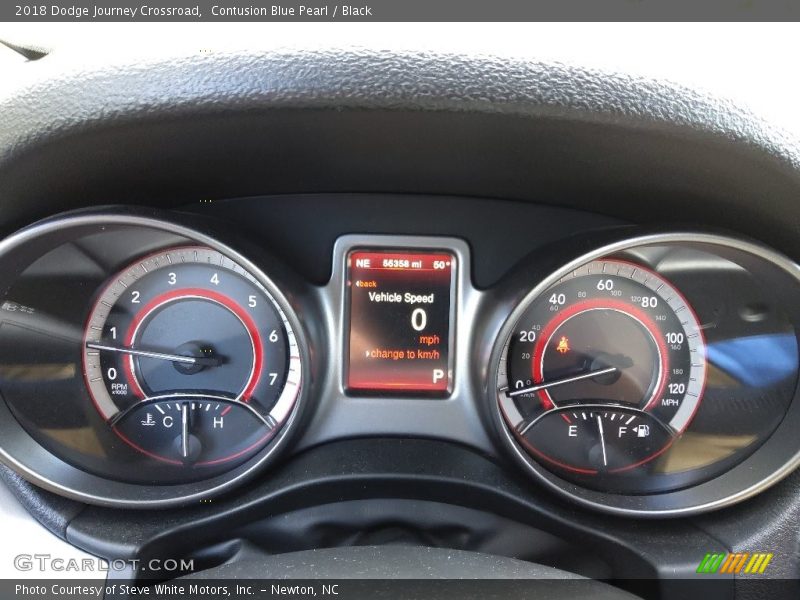 Contusion Blue Pearl / Black 2018 Dodge Journey Crossroad