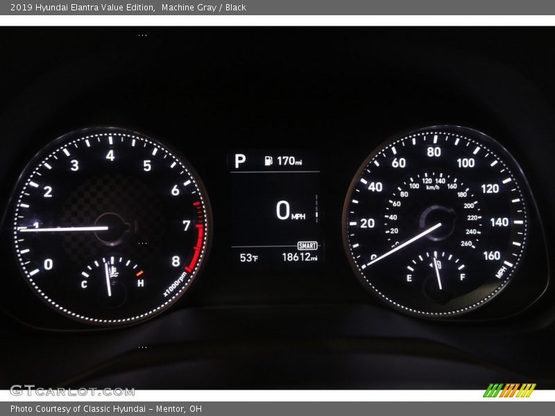 Machine Gray / Black 2019 Hyundai Elantra Value Edition