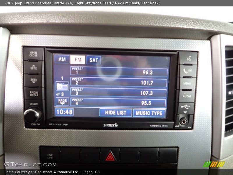 Light Graystone Pearl / Medium Khaki/Dark Khaki 2009 Jeep Grand Cherokee Laredo 4x4