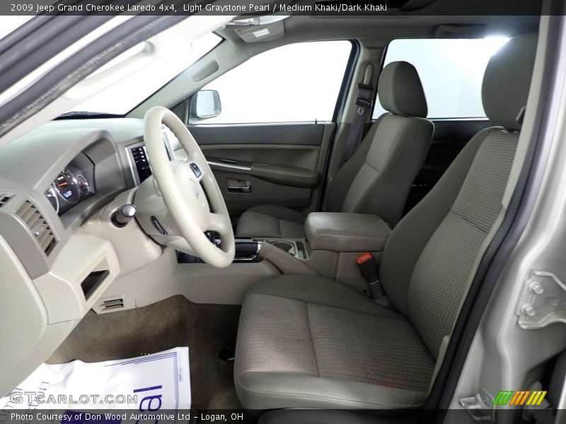 Light Graystone Pearl / Medium Khaki/Dark Khaki 2009 Jeep Grand Cherokee Laredo 4x4