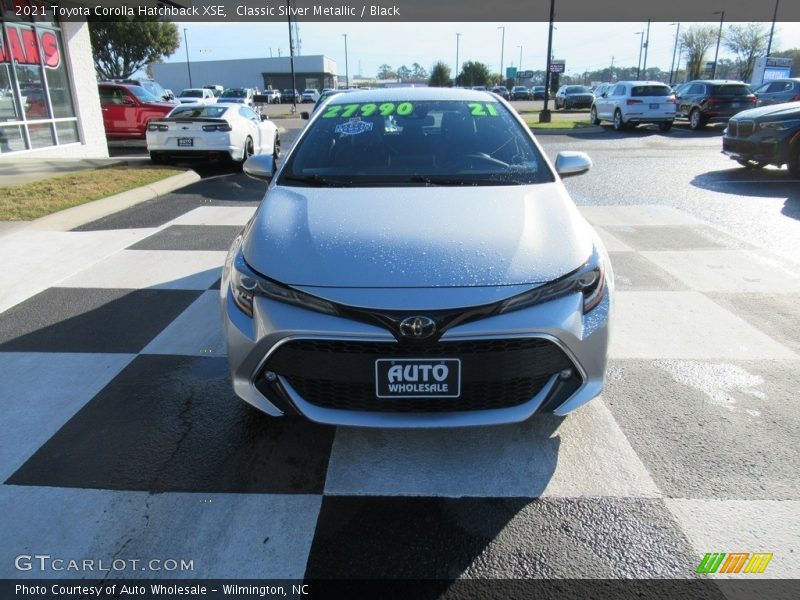 Classic Silver Metallic / Black 2021 Toyota Corolla Hatchback XSE