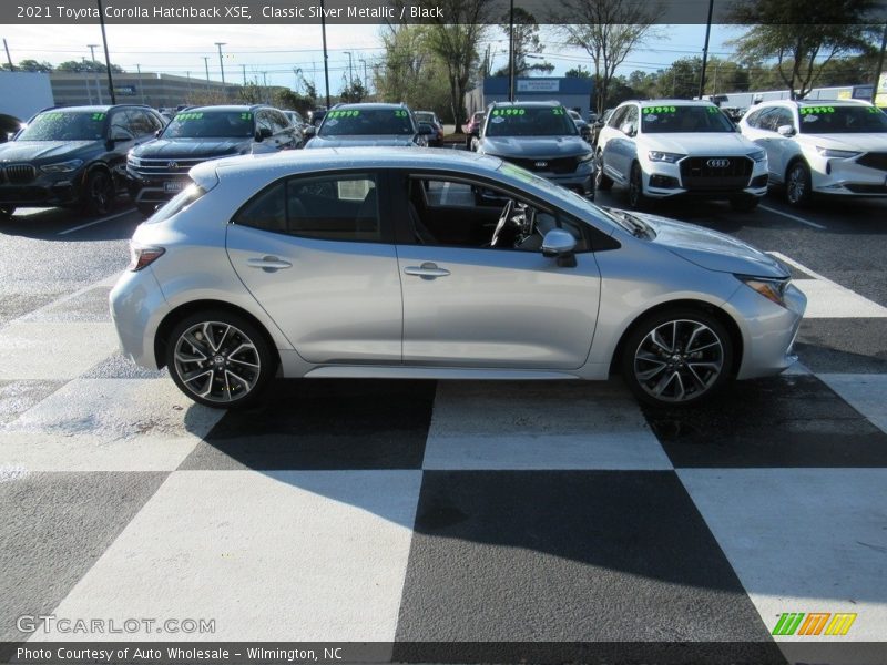 Classic Silver Metallic / Black 2021 Toyota Corolla Hatchback XSE