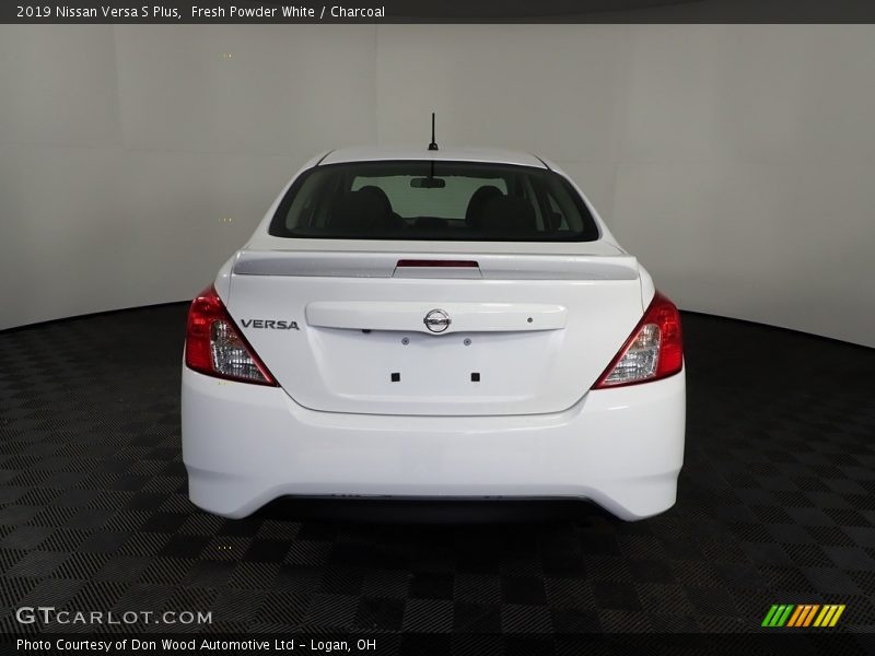Fresh Powder White / Charcoal 2019 Nissan Versa S Plus