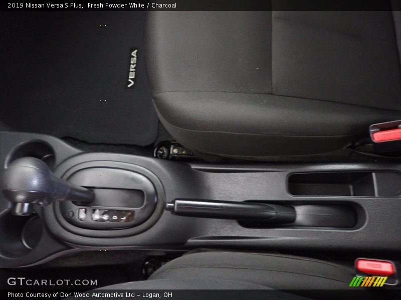 Fresh Powder White / Charcoal 2019 Nissan Versa S Plus