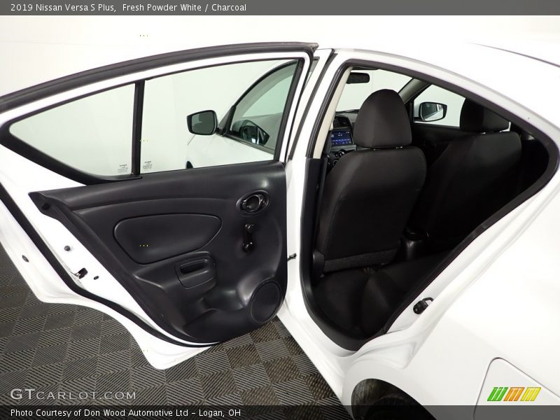 Fresh Powder White / Charcoal 2019 Nissan Versa S Plus