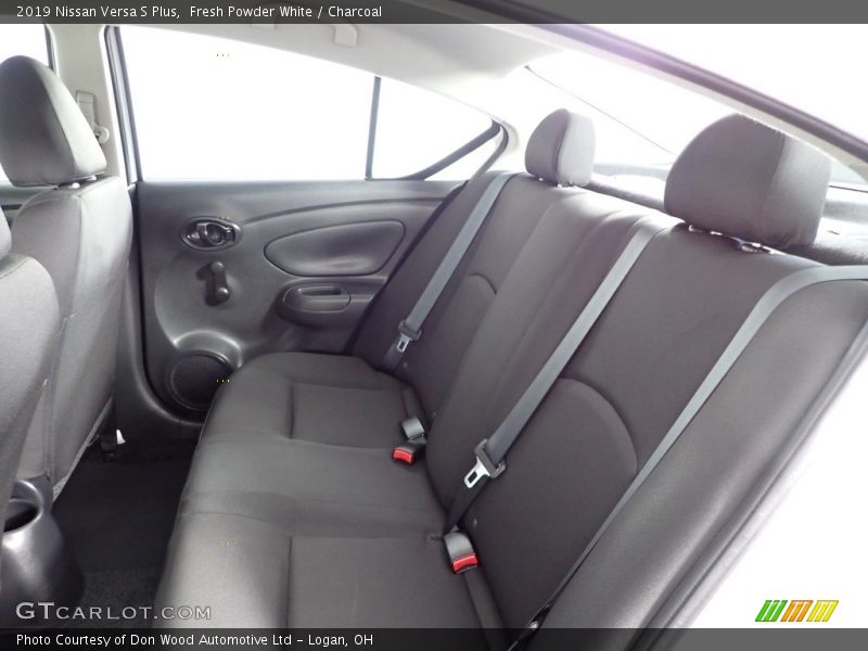 Fresh Powder White / Charcoal 2019 Nissan Versa S Plus
