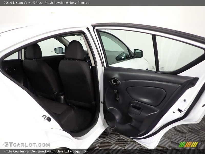 Fresh Powder White / Charcoal 2019 Nissan Versa S Plus
