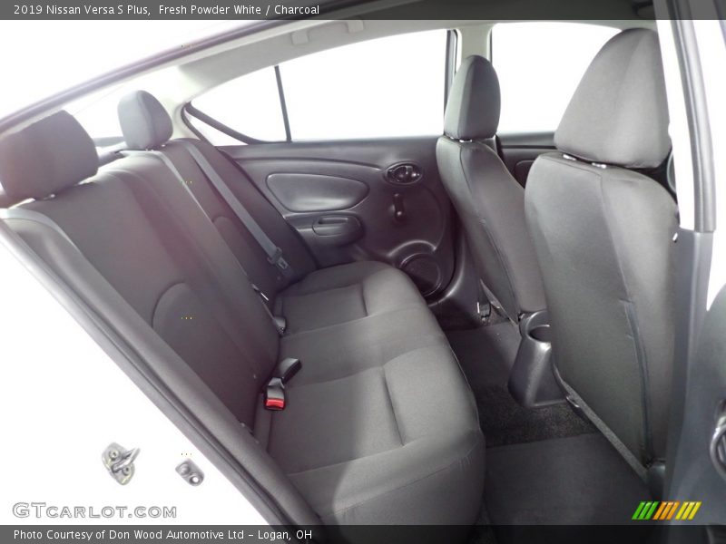 Fresh Powder White / Charcoal 2019 Nissan Versa S Plus