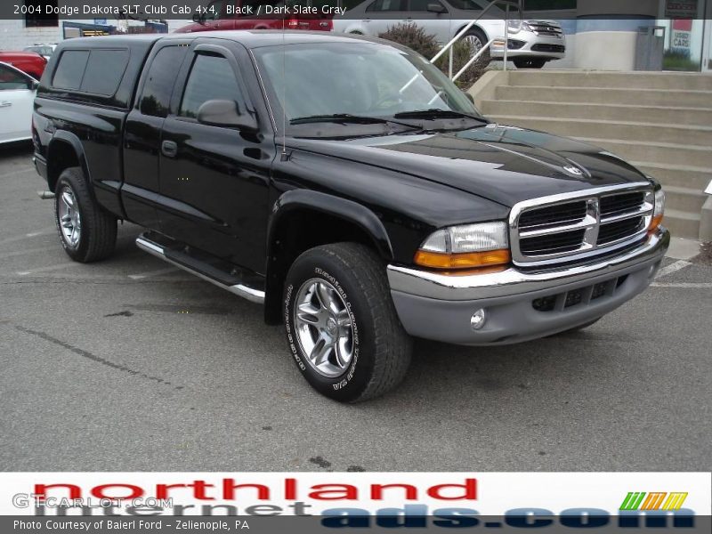 Black / Dark Slate Gray 2004 Dodge Dakota SLT Club Cab 4x4
