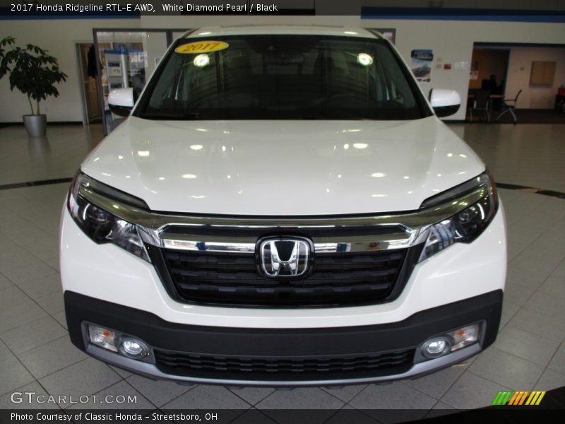 White Diamond Pearl / Black 2017 Honda Ridgeline RTL-E AWD