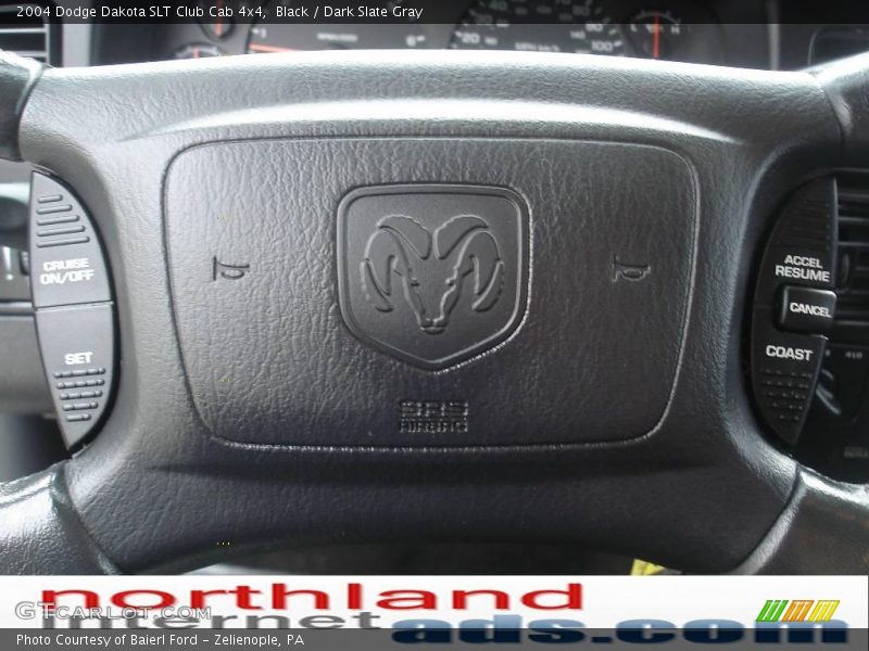 Black / Dark Slate Gray 2004 Dodge Dakota SLT Club Cab 4x4