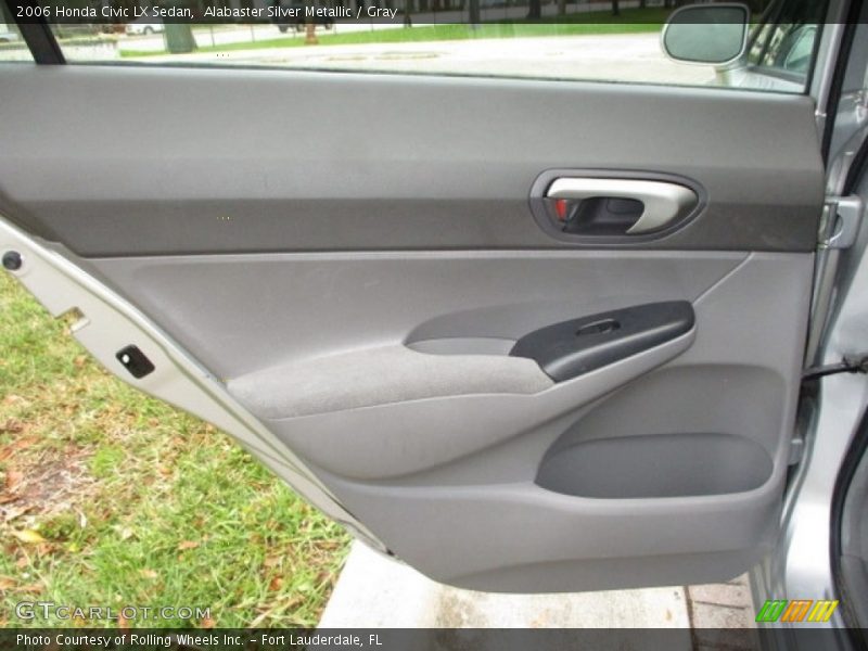 Alabaster Silver Metallic / Gray 2006 Honda Civic LX Sedan