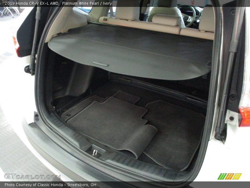 Platinum White Pearl / Ivory 2019 Honda CR-V EX-L AWD