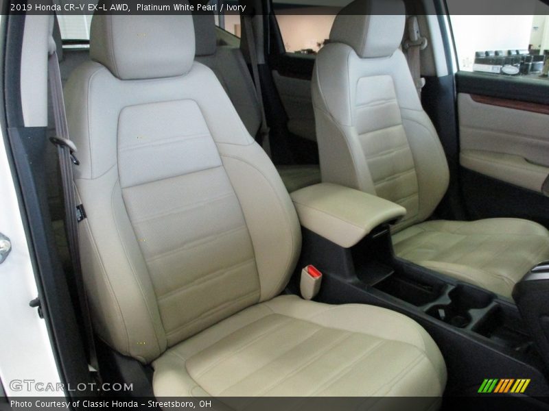 Platinum White Pearl / Ivory 2019 Honda CR-V EX-L AWD