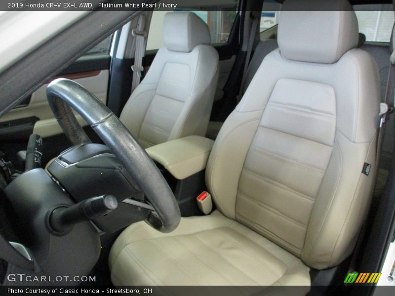 Platinum White Pearl / Ivory 2019 Honda CR-V EX-L AWD
