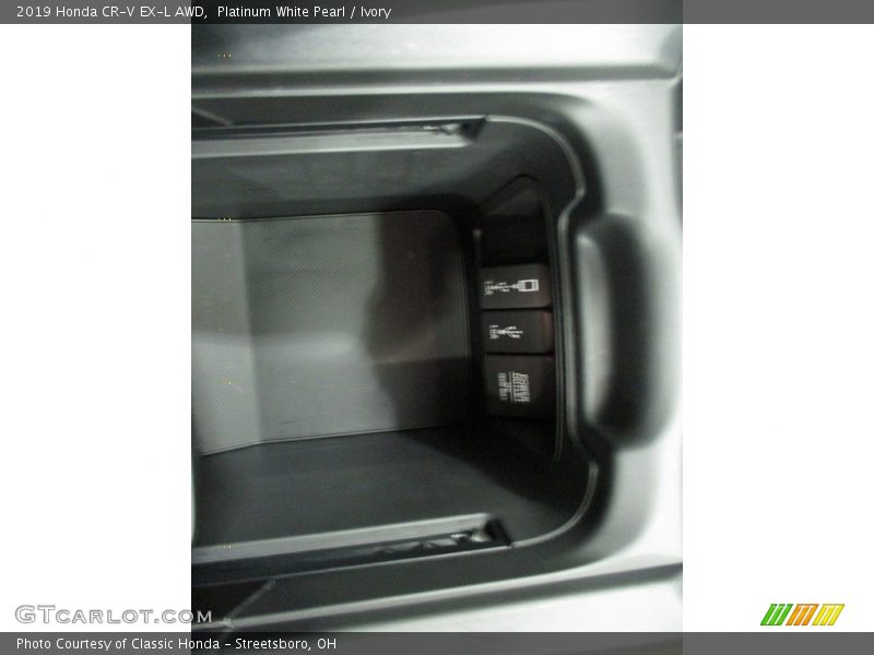 Platinum White Pearl / Ivory 2019 Honda CR-V EX-L AWD