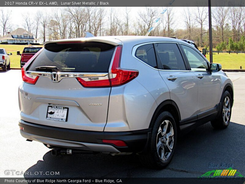 Lunar Silver Metallic / Black 2017 Honda CR-V EX-L AWD