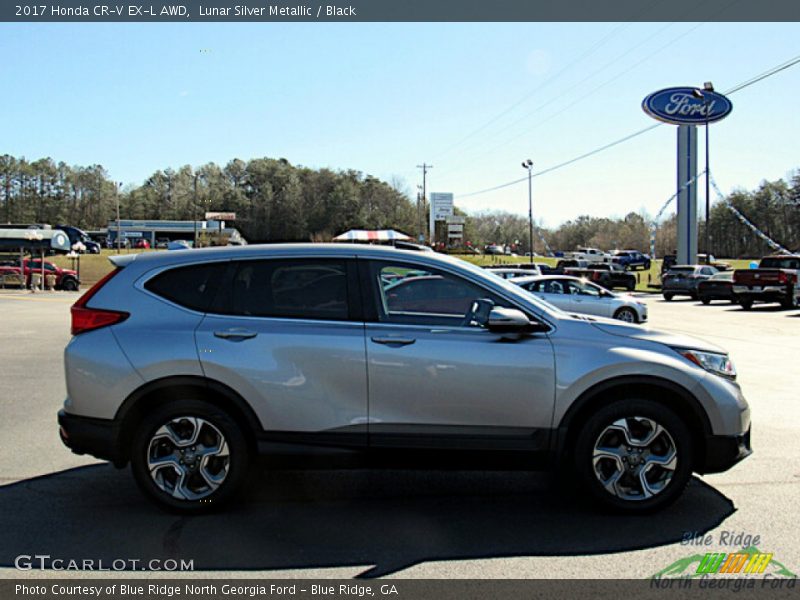 Lunar Silver Metallic / Black 2017 Honda CR-V EX-L AWD