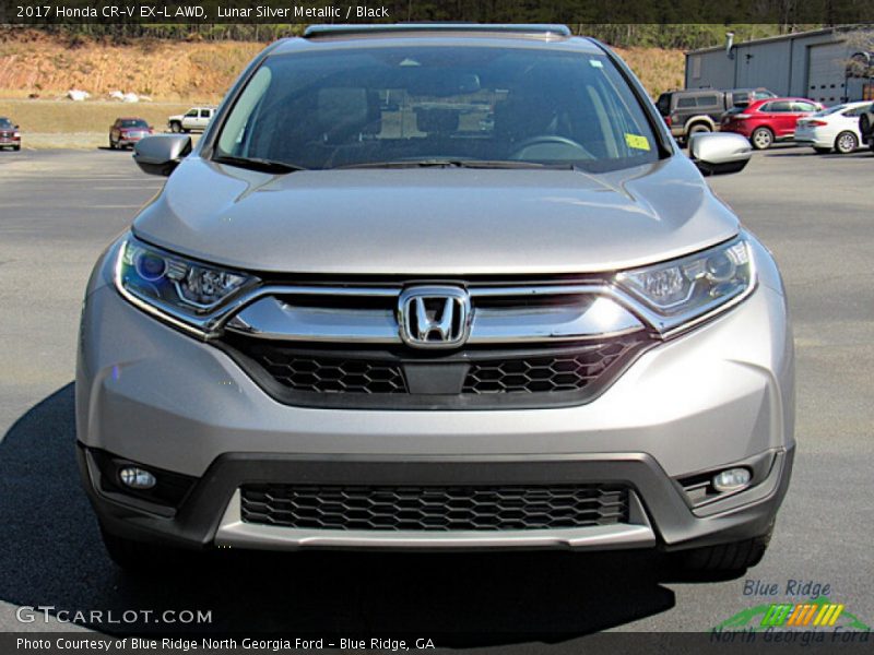 Lunar Silver Metallic / Black 2017 Honda CR-V EX-L AWD