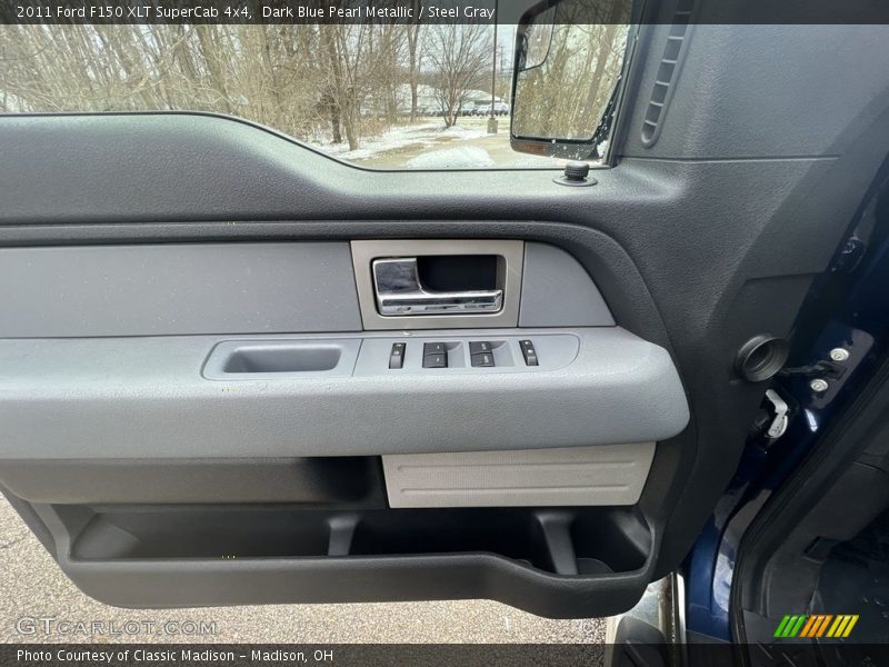 Dark Blue Pearl Metallic / Steel Gray 2011 Ford F150 XLT SuperCab 4x4