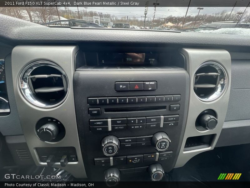 Dark Blue Pearl Metallic / Steel Gray 2011 Ford F150 XLT SuperCab 4x4