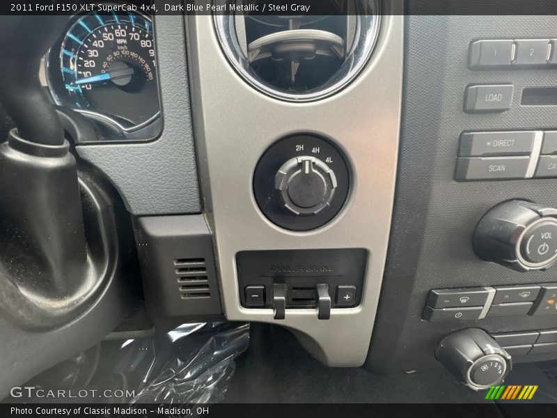 Dark Blue Pearl Metallic / Steel Gray 2011 Ford F150 XLT SuperCab 4x4