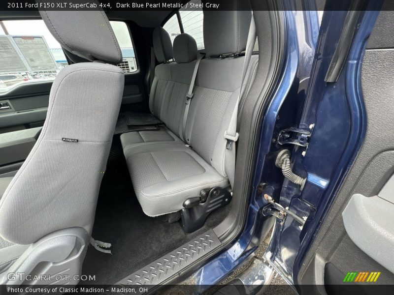 Dark Blue Pearl Metallic / Steel Gray 2011 Ford F150 XLT SuperCab 4x4