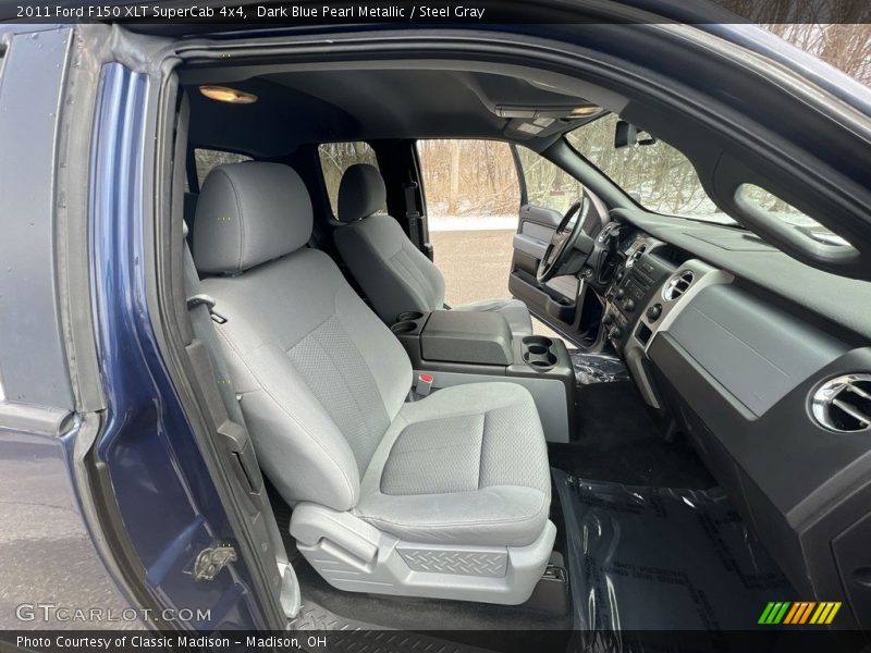 Dark Blue Pearl Metallic / Steel Gray 2011 Ford F150 XLT SuperCab 4x4