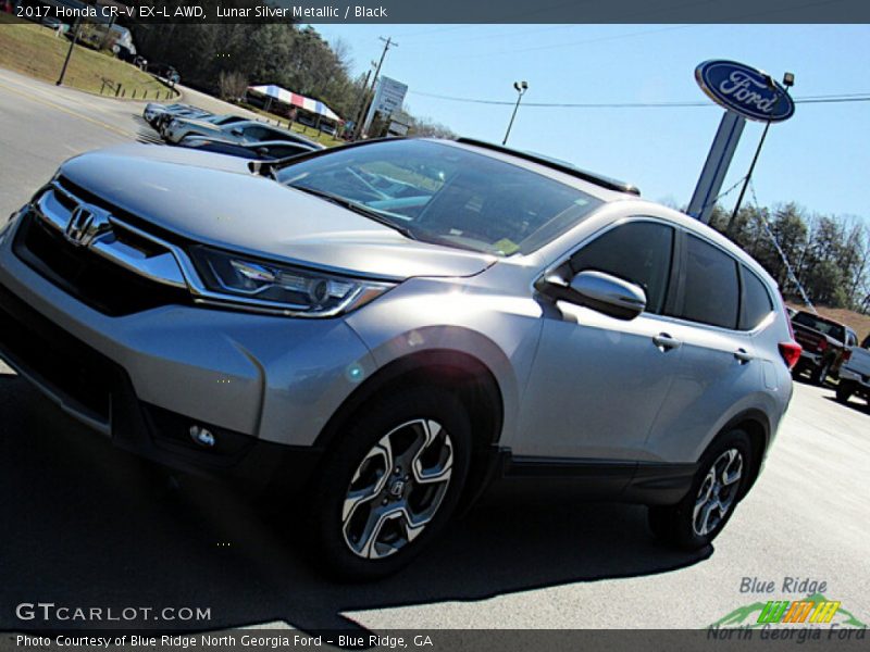 Lunar Silver Metallic / Black 2017 Honda CR-V EX-L AWD