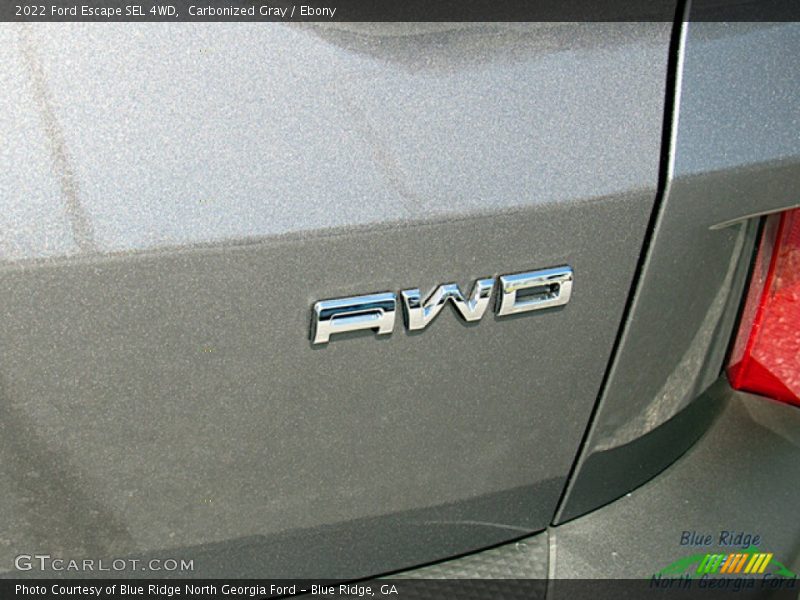 Carbonized Gray / Ebony 2022 Ford Escape SEL 4WD