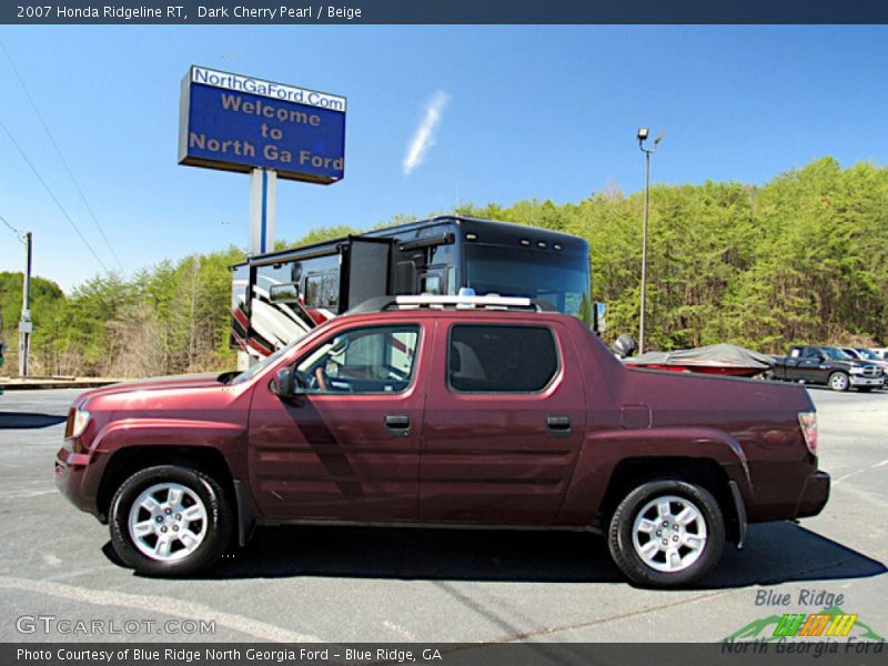 Dark Cherry Pearl / Beige 2007 Honda Ridgeline RT