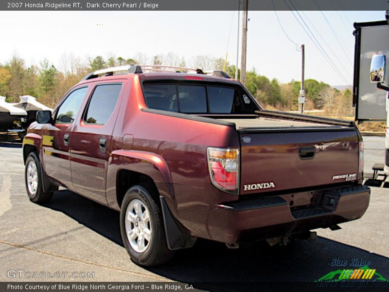 Dark Cherry Pearl / Beige 2007 Honda Ridgeline RT