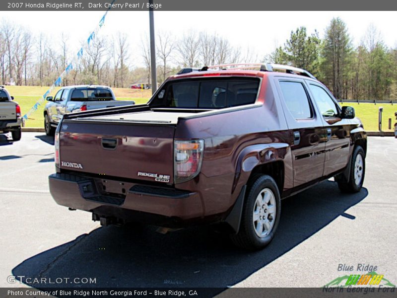Dark Cherry Pearl / Beige 2007 Honda Ridgeline RT