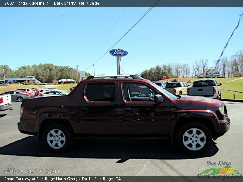 Dark Cherry Pearl / Beige 2007 Honda Ridgeline RT
