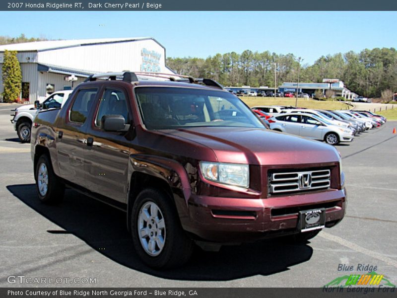 Dark Cherry Pearl / Beige 2007 Honda Ridgeline RT