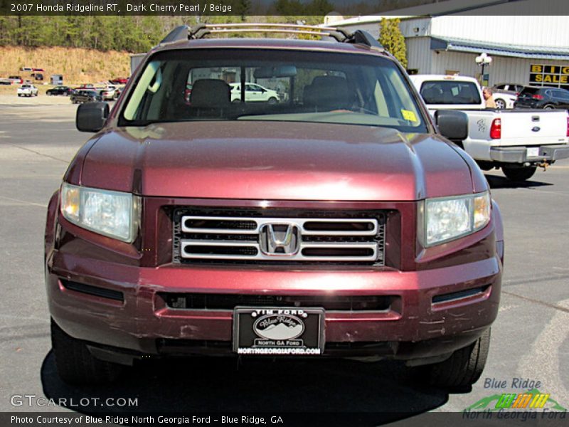 Dark Cherry Pearl / Beige 2007 Honda Ridgeline RT