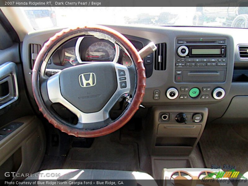 Dark Cherry Pearl / Beige 2007 Honda Ridgeline RT